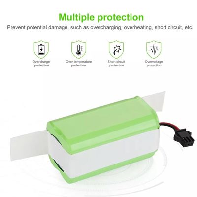 شراء 14.8 فولت 3000mAh 18650 بطارية ليثيوم أيون مع 800 عمر دورة للمكنسات والإلكترونيات تصنيع عبر الإنترنت