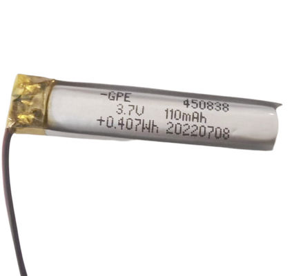 buy بطارية الليثيوم البوليمر ذات الحجم الصغير 3.7 فولت 110mAh - بطارية ليبو قابلة لإعادة الشحن للأجهزة الذكية تصنيع عبر الإنترنت