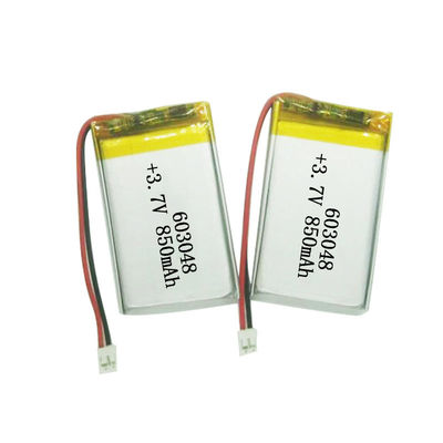 شراء 603048 3.7V 850mAh KC IEC62133 بطارية ليثيوم بوليمر معتمدة مع 500+ دورة حياة تصنيع عبر الإنترنت
