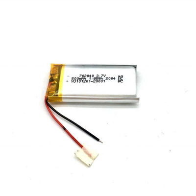 شراء 3.7 فولت 500mAh بطارية ليتيم بوليمر معتمدة من قبل CE لمعدات المراقبة تصنيع عبر الإنترنت