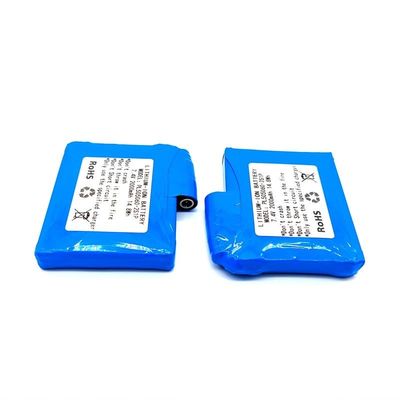 شراء بطارية الليثيوم البوليمر ذات السعة العالية 7.4 فولت 2000mAh مع 500 مرة من عمر الدورة تصنيع عبر الإنترنت