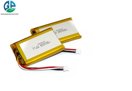 شراء حزمة بطارية Li Ion KC Lipo 654060 ، 3.7V 7.4WH 2000mAh بطارية ليثيوم بوليمر online manufacture