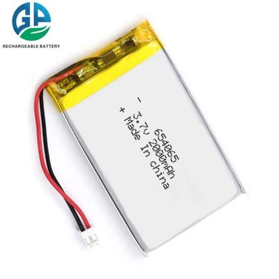 شراء 2000mAh 3.7V بطارية الليثيوم البوليمر مع 500 مرة عمر دورة بطارية ليثيوم أيون قابلة لإعادة الشحن تصنيع عبر الإنترنت