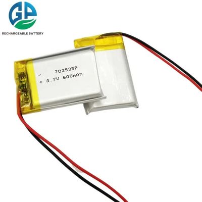 buy 702535 600mAh 3.7V بطارية ليتيمية بوليمرية صغيرة بطارية ليبو قابلة لإعادة الشحن مع تخزين KC تصنيع عبر الإنترنت