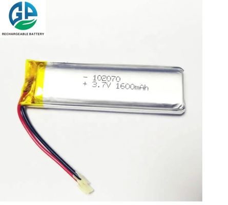 شراء KC 1600mAh 102070 3.7 فولت خلايا بطارية ليثيوم بوليمر قابلة لإعادة الشحن online manufacture