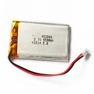 شراء IEC62133 3.7V 403048 بطارية ليثيوم بوليمر 550 مللي أمبير دورة حياة 500 مرة online manufacture