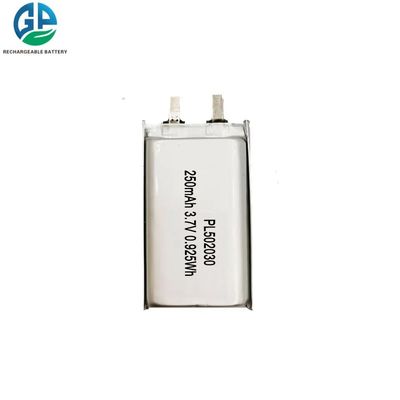 شراء 502030 بطارية ليثيوم حزمة الطاقة 250 مللي أمبير 3.7 فولت بطارية ليثيوم بوليمر online manufacture