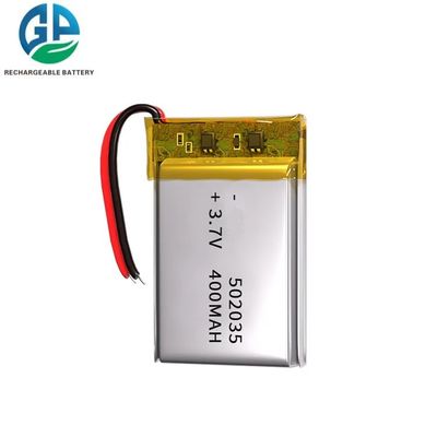 شراء 3.7 فولت 400mAh 502035 بطارية الليثيوم البوليمر قابلة لإعادة الشحن تصنيع عبر الإنترنت