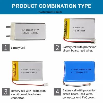 شراء 2.75 فولت 430mah بطارية ليتو إيون بوليمر قابلة لإعادة الشحن حماية الإفراط في التفريغ online manufacture