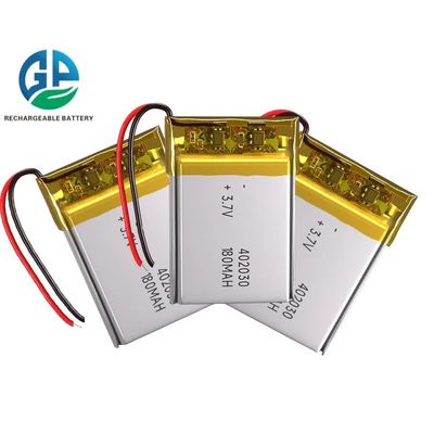 شراء بطارية ليبو قابلة لإعادة الشحن بقوة 3.7 فولت 180mah 402030 Kc Un38.3 معتمدة online manufacture