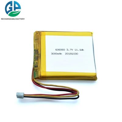 شراء معتمدة 606060 بطارية لي بوليمر قابلة لإعادة الشحن 3.7v 3000mah online manufacture
