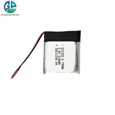 شراء UN38.3 بطارية البوليمر الليثيوم 521922 3.8v 210mAh بطارية البوليمر الليثيوم أيون online manufacture