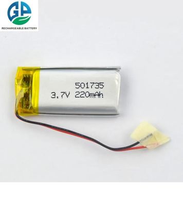 شراء بطارية لي بوليمر قابلة لإعادة الشحن 501735 3.7v 220mah online manufacture