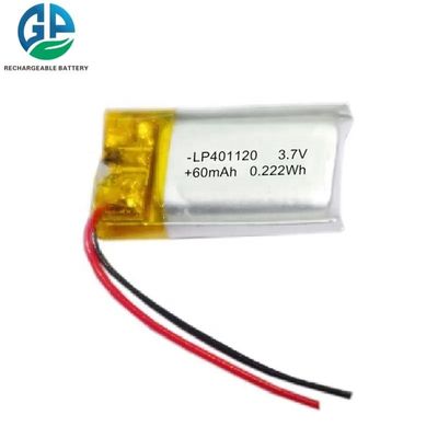 شراء 60mah 401120 بطارية البوليمر الليثيوم 3.7 فولت حياة طويلة online manufacture