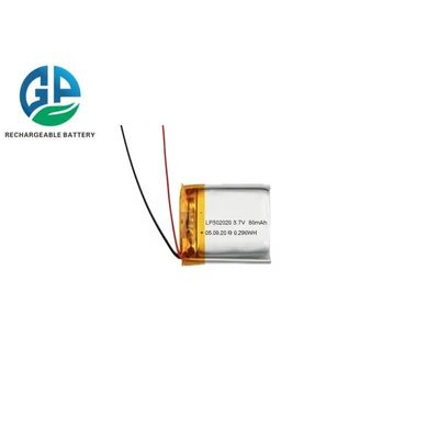 شراء 80mah 3.7 فولت بطارية البوليمر الليثيوم 302020 online manufacture