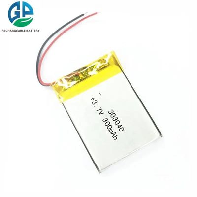 شراء 99٪ الكفاءة 3.7 فولت 300mAh 500 مرة عمر الدورة بطارية ليتيم بوليمر تصنيع عبر الإنترنت