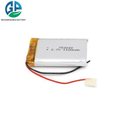 شراء KC IEC62133 الموافقة على 753048 3.7V 1100mAh بطارية ليبو بطارية قابلة لإعادة الشحن مع بطارية Pcb Li-polymer online manufacture