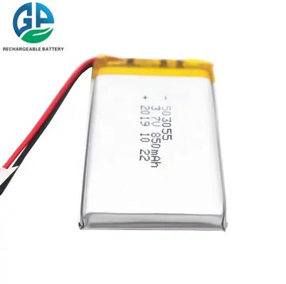 شراء KC ، MSDS ، RoHS المعتمد 503055 بطارية لي إيون قابلة لإعادة الشحن 3.7v 850mAh بطارية الليثيوم البوليمر online manufacture