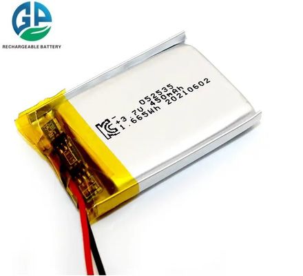 شراء 3.7 فولت 450mah ليبو 502535 بطارية ليثيوم أيون بوليمر قابلة لإعادة الشحن 3.7 فولت للمنتج اللاسلكي / سماعة الأسنان الزرقاء online manufacture
