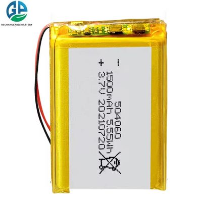 شراء 504060 3.7v 1500mah بطارية الليثيوم الليثيوم البوليمر للمنتجات الرقمية CE ROHS KC المعتمد online manufacture