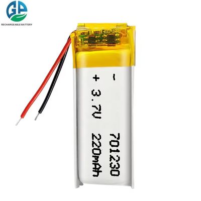 شراء بطارية لي بوليمر 701230 3.7v 220mah Oem قابلة لإعادة الشحن Hot Sell KC CB IEC62133 المعتمدة online manufacture