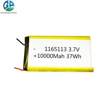 شراء بطارية لي بوليمر قابلة لإعادة الشحن بطارية ليبو 1165113 3.7v 10000mah بطارية لي بوليمر لبنك الطاقة online manufacture