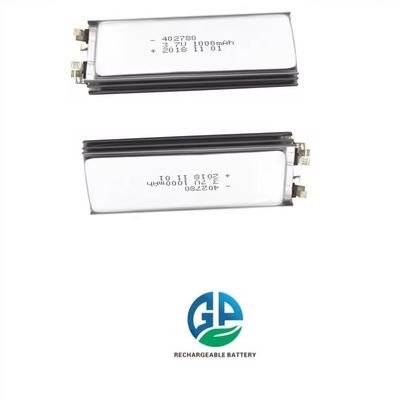 شراء شهادة KC 3.7v 1000mAh 402780 بطارية الليثيوم البوليمر الصغيرة بطارية الليثيوم البوليمر القابلة لإعادة الشحن عالية الجودة online manufacture