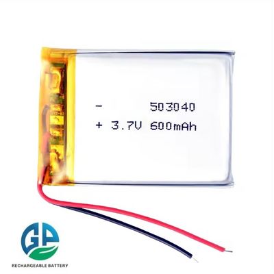شراء بطارية قابلة لإعادة الشحن الجودة 503040 بطارية ليتيوم بوليمر صغيرة ليبو 3.7v 600mAh بطارية معتمدة KC online manufacture