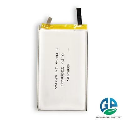 شراء بطارية 3C 5C الليثيوم البوليمر ذات السعة العالية 3.7 فولت قابلة لإعادة الشحن 3000mAh بطارية ليبو 3.7 فولت 605085 online manufacture