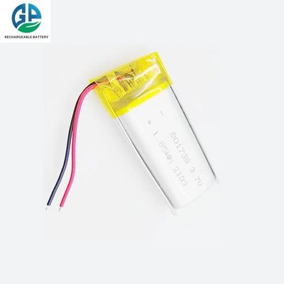 شراء KC CB IEC62133 معتمدة قابلة لإعادة الشحن 801738 3.7V 500mAh 1.85Wh البوليمر الصغير online manufacture