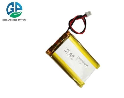 شراء بطارية الليثيوم القابلة لإعادة الشحن ذات السعة العالية 803860 /083860 2000mah 3.7V بطارية الليثيوم البوليمر 500 مرة online manufacture