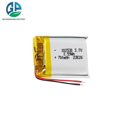 شراء KC IEC62133 نوعية عالية 3.7v 102530 6s 3s 700mah بطارية ليثيوم بوليمر أيونية للساعة الذكية online manufacture