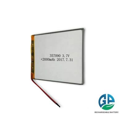 شراء بطارية ليتو إيون بوليمر ذات سعة عالية 2500mAh بطارية ليتو بوليمر 3.7v 357090 للجهاز اللوحي online manufacture