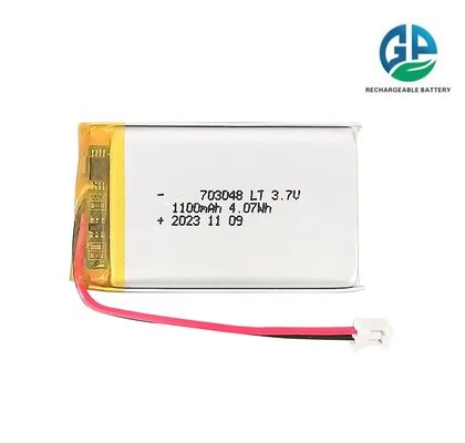 شراء KC IEC62133 الموافقة 3.7V 1100mAh 703048 بطارية ليبو منخفضة درجة الحرارة بطارية قابلة لإعادة الشحن بطارية حزمة البوليمر online manufacture