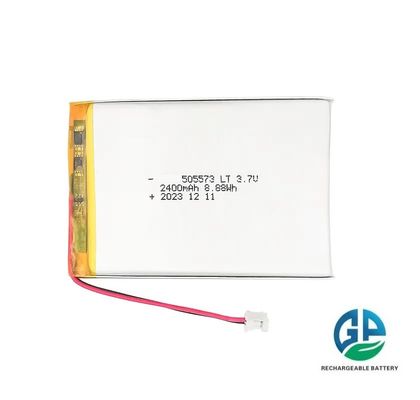 شراء بطارية ليتيم بوليمر 8.8wh 3.7V 2400mAh 505573 درجة حرارة منخفضة للأجهزة الرقمية online manufacture