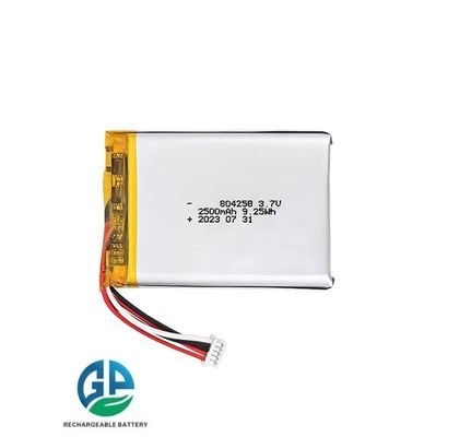 شراء بطارية الليثيوم البوليمر القابلة لإعادة الشحن بطارية لي يون ليبو بطارية 804258 2500mAh بطارية ليثيوم أيون بوليمر 3.7 فولت online manufacture