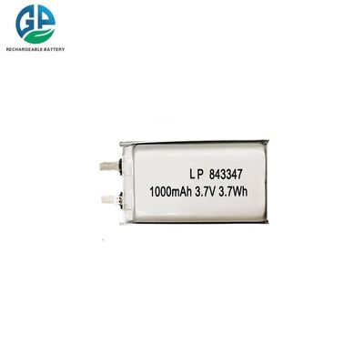 شراء بطاريات الليثيوم البوليمر البطارية 843347 3.7v 1000mAh بطاريات الليثيوم الليثيوم الليثيوم online manufacture