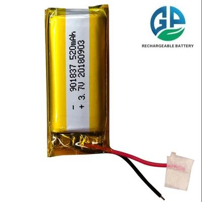 شراء 3.7v 520mah KC معتمد بطارية لي بوليمر بطارية 3.7V بطارية صغيرة قابلة لإعادة الشحن LP901837 online manufacture