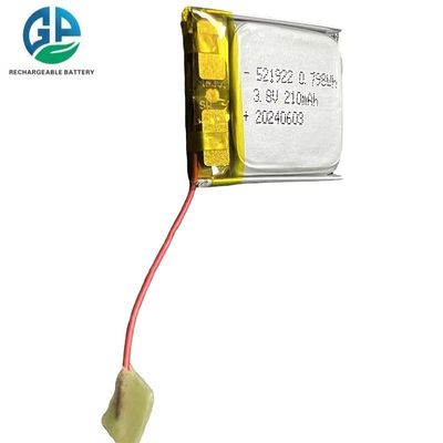 شراء بطارية ليبو قابلة لإعادة الشحن 3.8v 210mAh 521922 بطارية قابلة لإعادة الشحن بطارية ليبو كيس الخلية القدرة الحقيقية للبلوتوث online manufacture