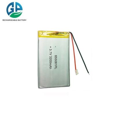شراء بطارية الليثيوم البوليمر القابلة لإعادة الشحن 655081 3.7v 3200mah بطارية لي أيون القابلة لإعادة الشحن online manufacture