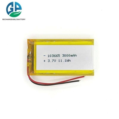 شراء تمت الموافقة على بطارية ليتيم بوليمر قابلة لإعادة الشحن 3.7 فولت 3000mah بطارية ليتيم بوليمر 103665 بطارية ليبو قابلة لإعادة الشحن للأجهزة المنزلية الصغيرة - النموذج LP103665 online manufacture