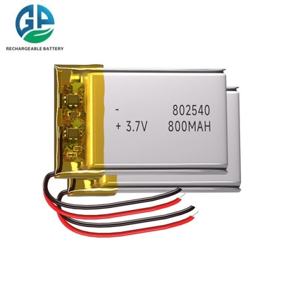 شراء 3.7v بطارية ليتيم بوليمر 800mah 802540 بطارية ليتيم بوليمر 802540 بطارية ليتيم بوليمر 500 مرة online manufacture