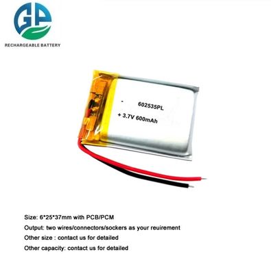 شراء High Discharge Rate 3.7V 550mAh Lithium Polymer Battery Lipo Rechargeable Battery Pack online manufacture