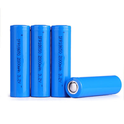 شراء UN38.3 معتمد LFP 18650 خلايا البطارية 3.2V 2000mAh مع 2000 عمر دورة للأدوات الشمسية والكهربائية تصنيع عبر الإنترنت