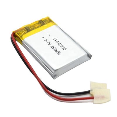 شراء 502030 3.7V 250mAh بطارية ليتيم بوليمر بطارية قابلة لإعادة الشحن بطارية ليبو للضوء LED online manufacture
