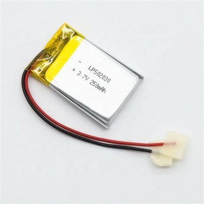 شراء 502030 3.7 فولت 250 مللي أمبير بطارية ليثيوم بوليمر مع PCM وكابل online manufacture