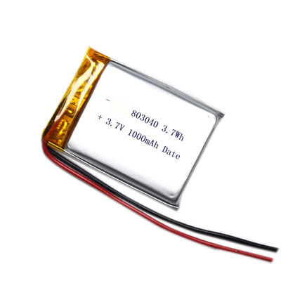 شراء 803040 3.7V 1000mAh بطارية ليتيم بوليمر ليبو قابلة لإعادة الشحن لمتحدث بلوتوث online manufacture