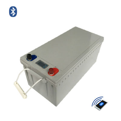 شراء MSDS 200AH 12V بطارية حزمة بطارية ليثيوم فوسفات الحديد مع بلوتوث online manufacture