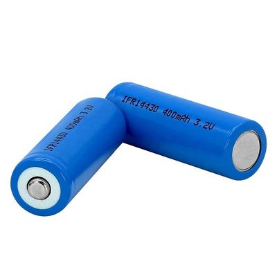 شراء 14430 حجم 3.2V 400mAh LiFePO4 بطارية قابلة للشحن بطارية ليثيوم فوسفات لتطبيقات الطاقة الشمسية تصنيع عبر الإنترنت