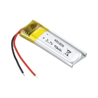 شراء IEC62133 3.7 فولت 80 مللي أمبير 401030 بطارية ليبو قابلة لإعادة الشحن online manufacture
